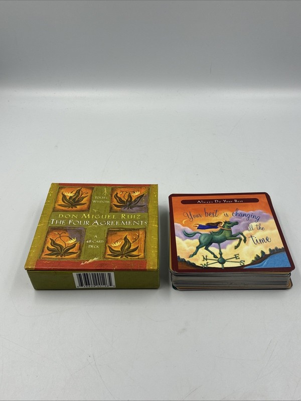The Four Agreements: A 48-Card Deck – Cards, by Don Miguel Ruiz – Very Good