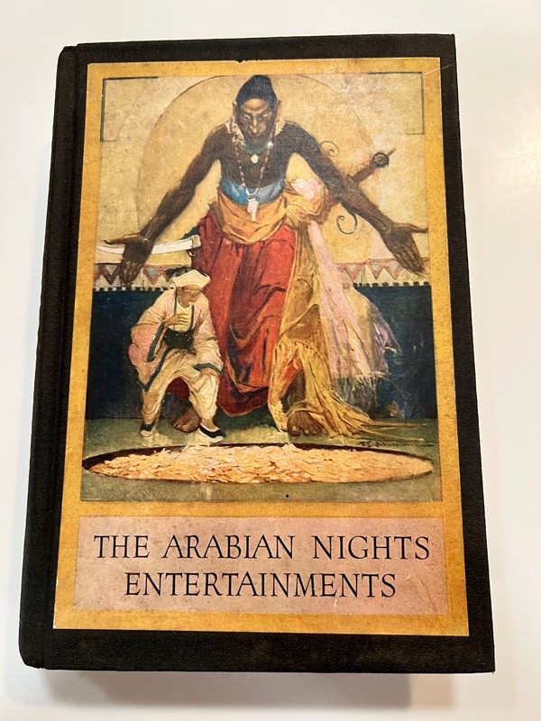 ANTIQUE «THE ARABIAN NIGHTS ENTERTAINMENTS,» LOUIS RHEAD, HARPER & BROS. 1916,
