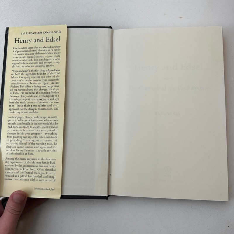Henry and Edsel : The Creation of the Ford Empire by Richard Bak HC DJ 2003 gallery