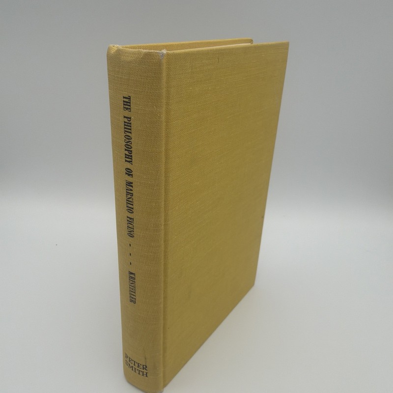 The Philosophy of Marsilio Ficino Paul Oskar Kristeller Columbia University 1964