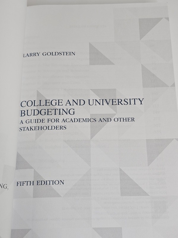 College & University Budgeting 5th Edition Larry Goldstein NACUBO Higher Ed Book gallery