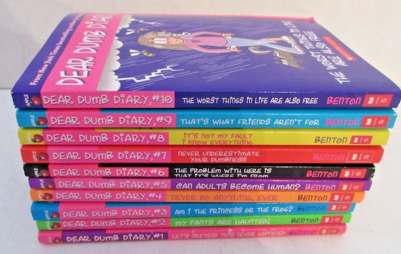 Dear Dumb Diary 1-10 Benton Book Lot Of 10 Book Bundle