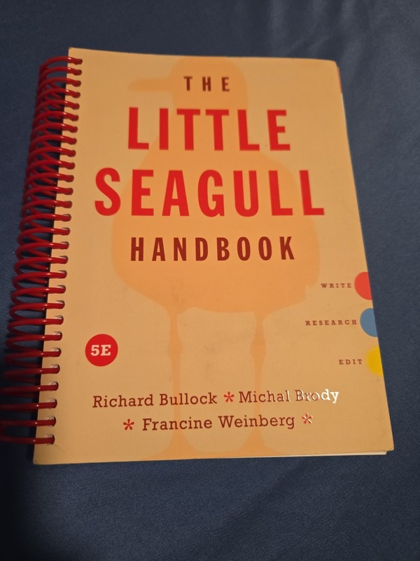 The Little Seagull Handbook 5th Edition Spiral Bound by Bullock, Brody, Weinberg