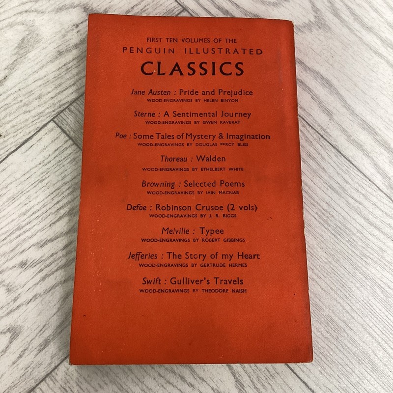 Herman Melville Typee - Illus Classics 1938 1st Penguin Ed- Robert Gibbings *T gallery