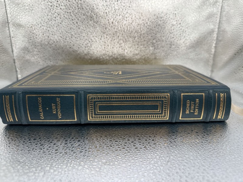 FRANKLIN LIBRARY: SIGNED KURT VONNEGUT: GALAPAGOS: LEON TROUT gallery