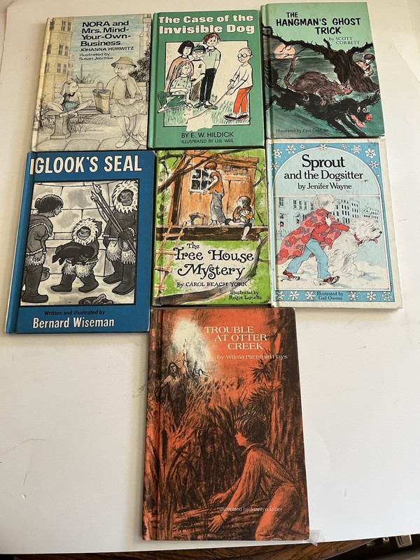 CHILDREN’S HC BOOK Lot of 7 1970’s Weekly Reader Etc. Tree House Mystery Good