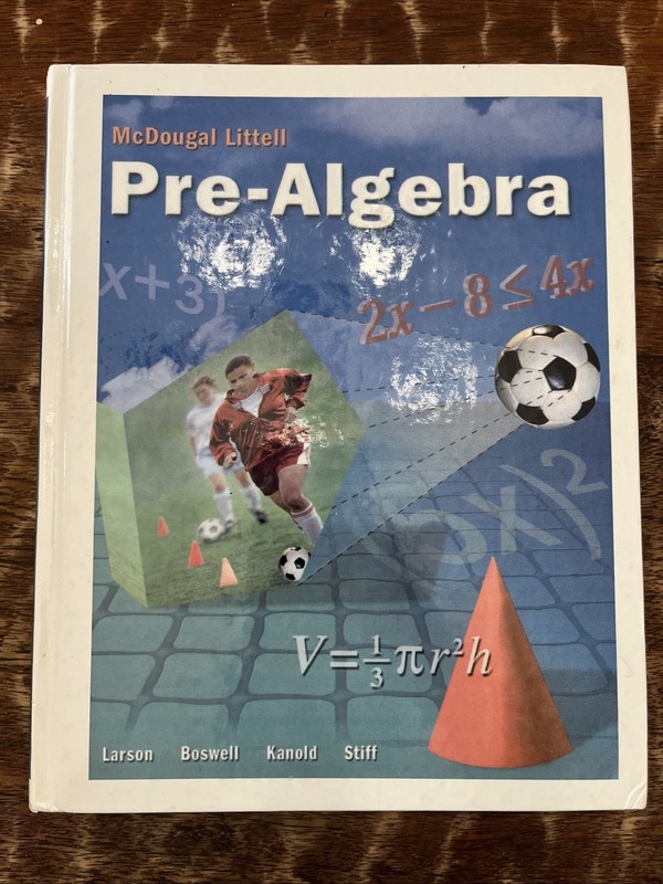 Pre-algebra :Mcdougal Littell hardback textbook ISBN: 978-0-618-80076-6