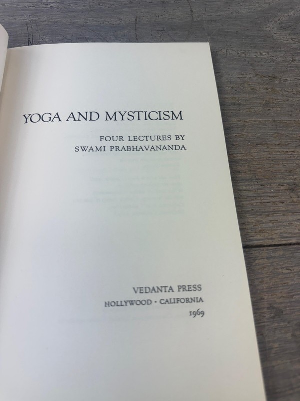Vintage 1969 Yoga And Mysticism Swami Prabhavananda PB Vedanta Yoga Hinduism gallery