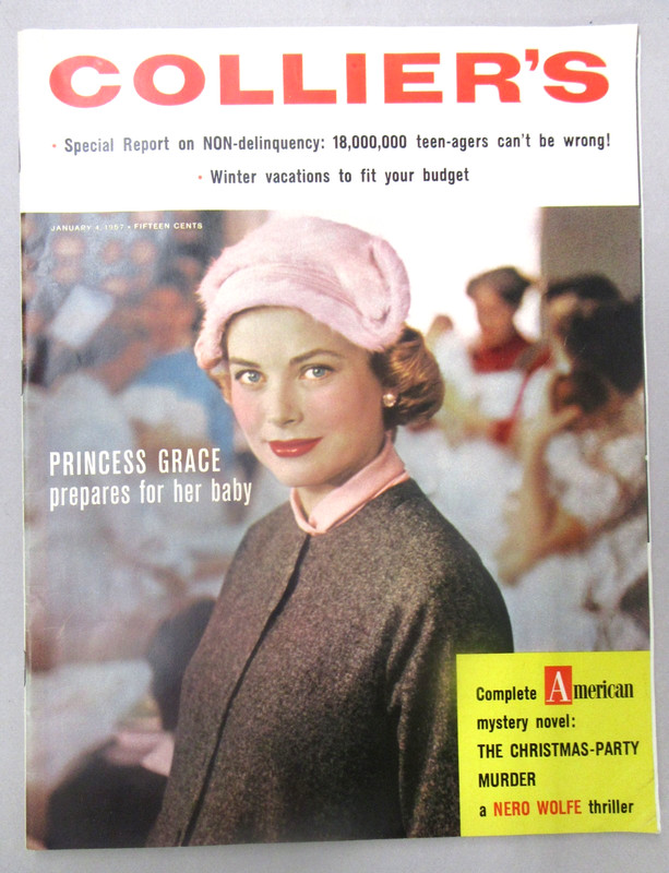 1/4/57 COLLIER’S MAGAZINE Princess Grace LAST ISSUE PUBLISHED high grade mb1