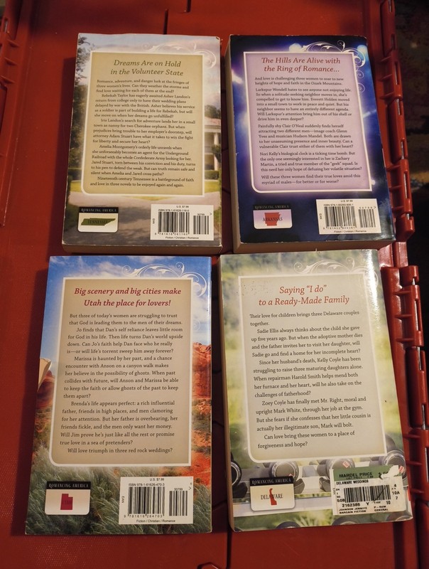 Romancing America Lot of 4 Paperback 3 in 1 Books Christian Fiction AR TN UT DE gallery