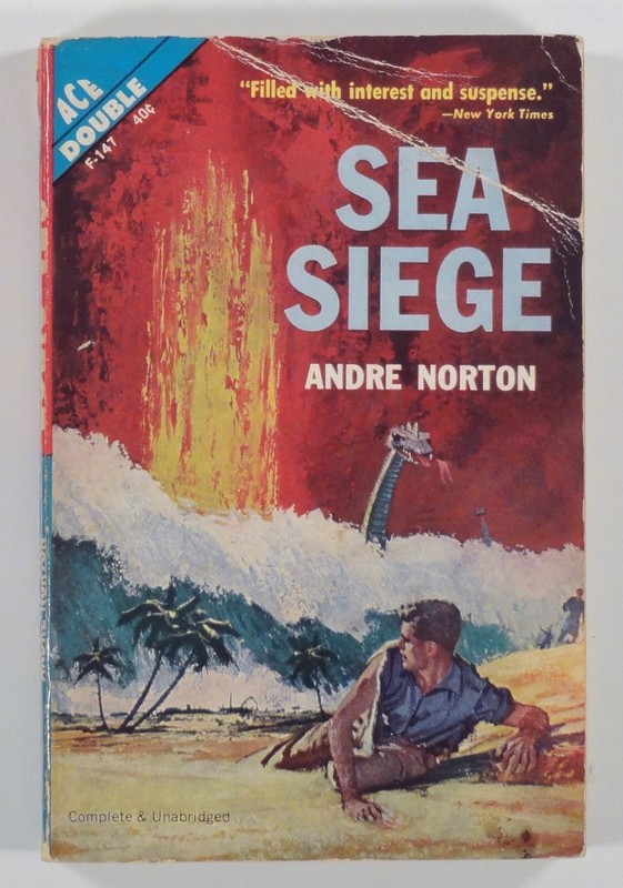 1962 Ace Double #F-147 ANDRE NORTON "Eye of the Monster" & "Sea Siege" pb gallery
