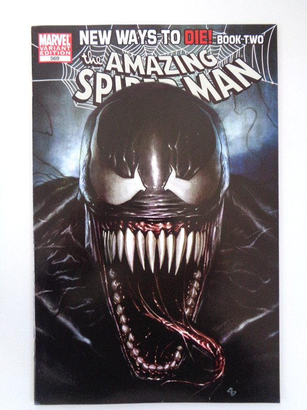 The Amazing Spider-man #569 Variant Adi Granov Cover 2008 JOHN ROMITA ART .