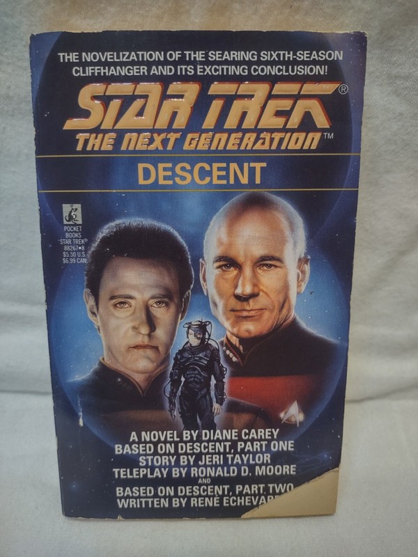 Star Trek: The Next Generation Descent Novelization by Diane L. Carey Paperback