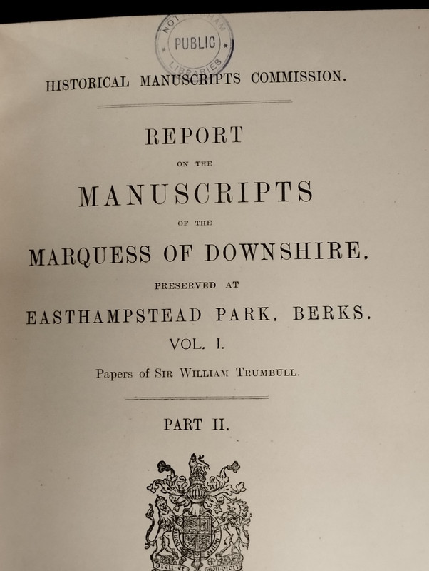 5 Vols Manuscripts of Marquess of Downshire, Easthapstead Park HMC HMSO 1924 gallery