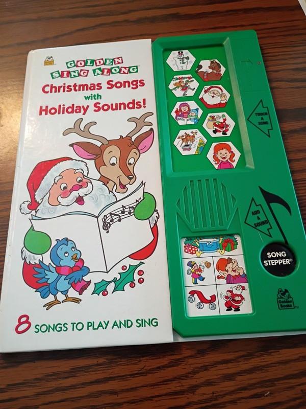 Golden Sing Along Christmas Songs Holiday Children Kids Book 1994 READ DESC.