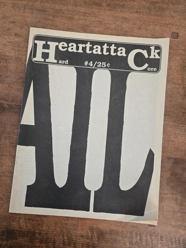 Heartattack zine punk #4 Unbroken Avail hardcore vintage
