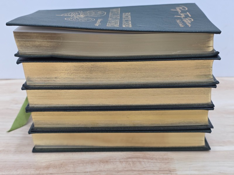 Lot of 5 Roger Tory Peterson Field Guides Leather Easton Press Plants & Trees gallery