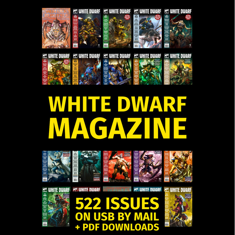 White Dwarf Magazine 522 Issues Complete Archive on USB + Immediate Access