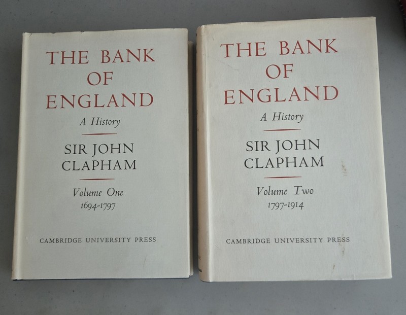 The Bank of England SIR JOHN CLAPHAM 2 Vol Set HCDJ 1970 History