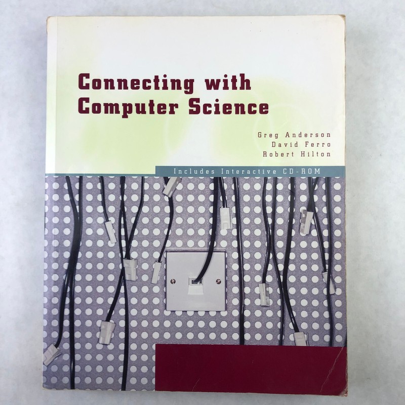 Connecting with Computer Science College IT Paperback Textbook Anderson Hilton