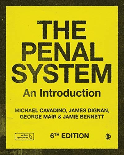 The Penal System: An Introduction by Cavadino, Dignan, Mair, Bennett New..