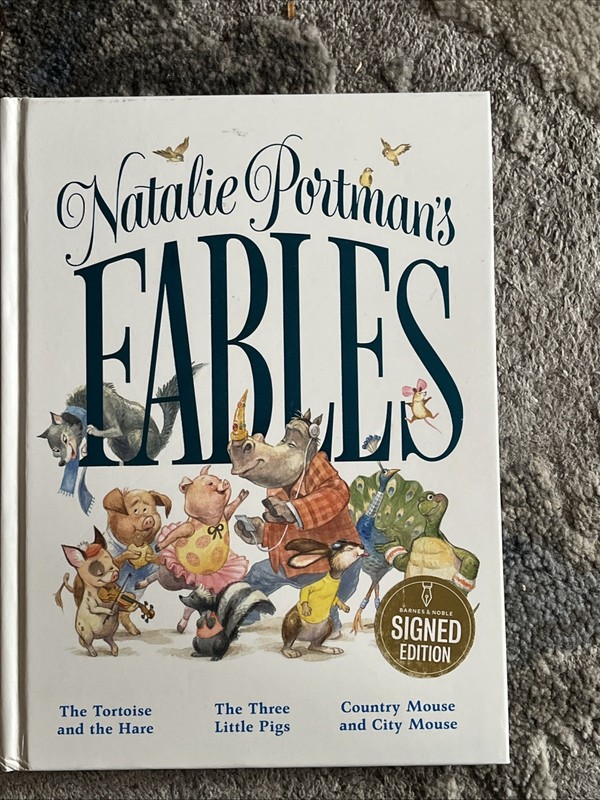 NATALIE PORTMAN SIGNED AUTOGRAPH Fables Book Star Wars Queen Amidala ACOA COA