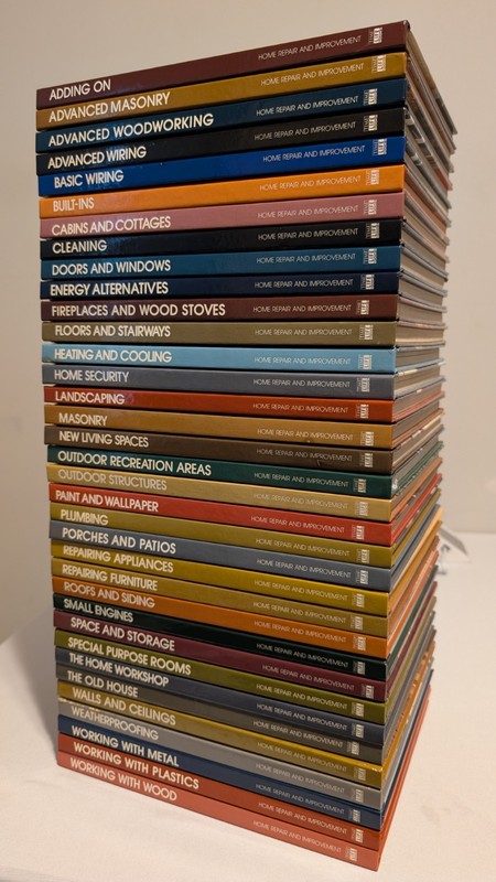 Vintage Time-Life Books «Home Repair and Improvement» 35 Vol Lot Library Bdg
