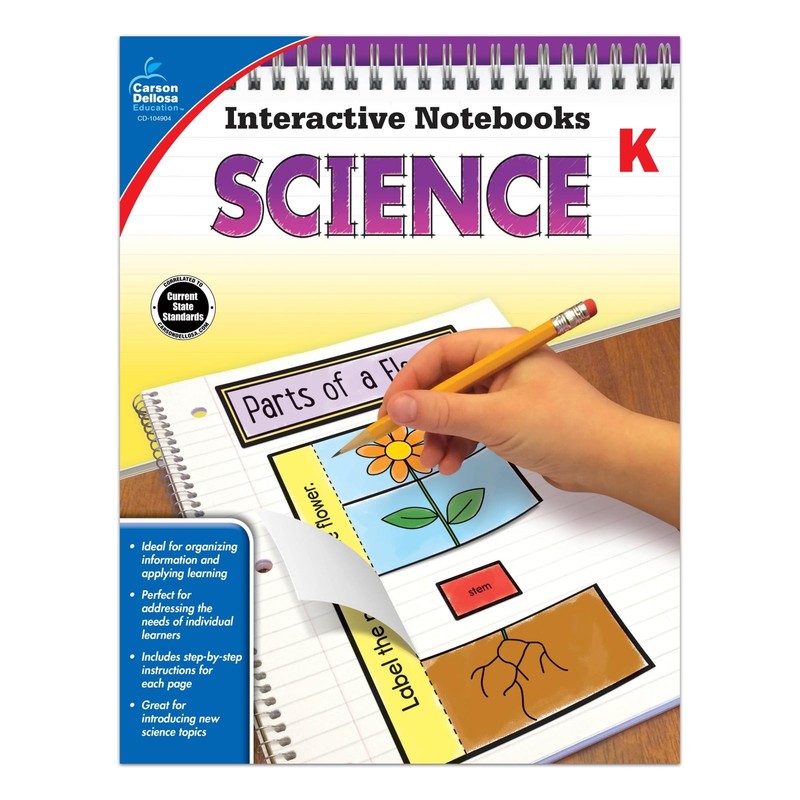 Carson Dellosa | Science Interactive Notebook | Kindergarten, 96pgs