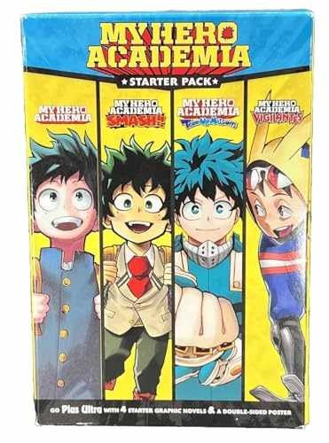 My Hero Academia Manga Set, 4 Volumes, – Paperback, by Various – Very Good