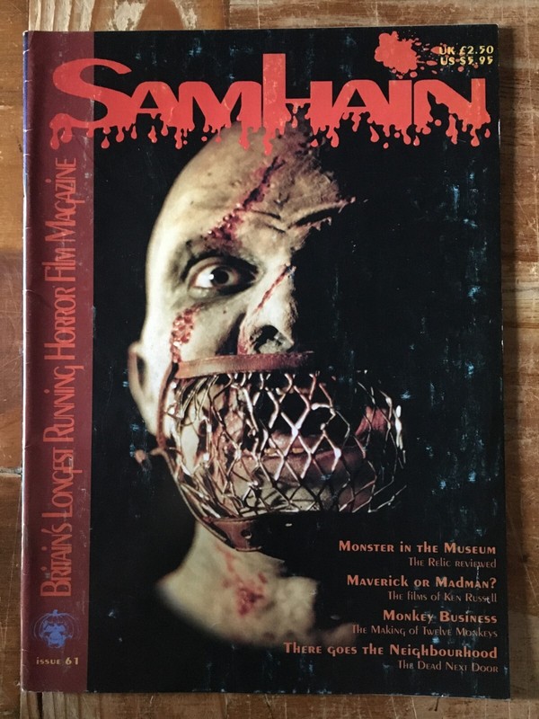 Samhain Issue 61 UK Horror Magazine Ken Russell Dead Next Door Twelve Monkeys