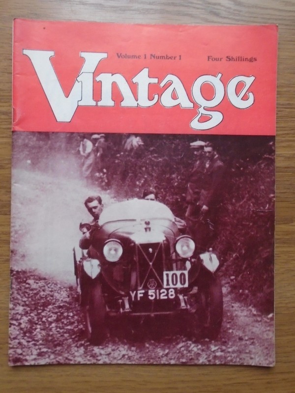 Vintage Volume 1 Number 1 Burgess Wise Salmson AC Indian Motorcycle Racers Rare