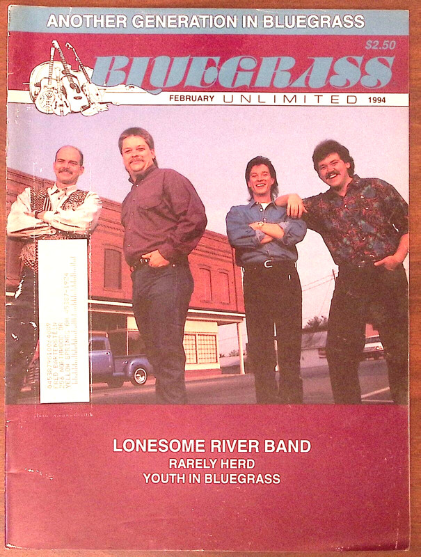 1994 BLUEGRASS UNLIMITED LONESOME RIVER BAND FEB RARELY HERD LOTS MORE W213