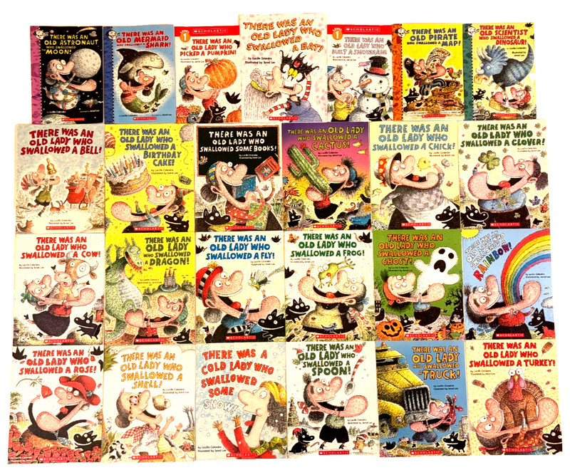 27 Lot Children’s Books by Lucille Colandro & Jared Lee: There Was an Old Lady