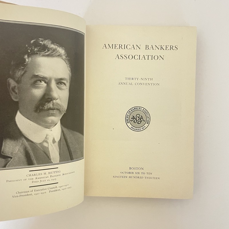 1913 American Bankers Association 39th Convention Handbook & Boston Guide Book gallery