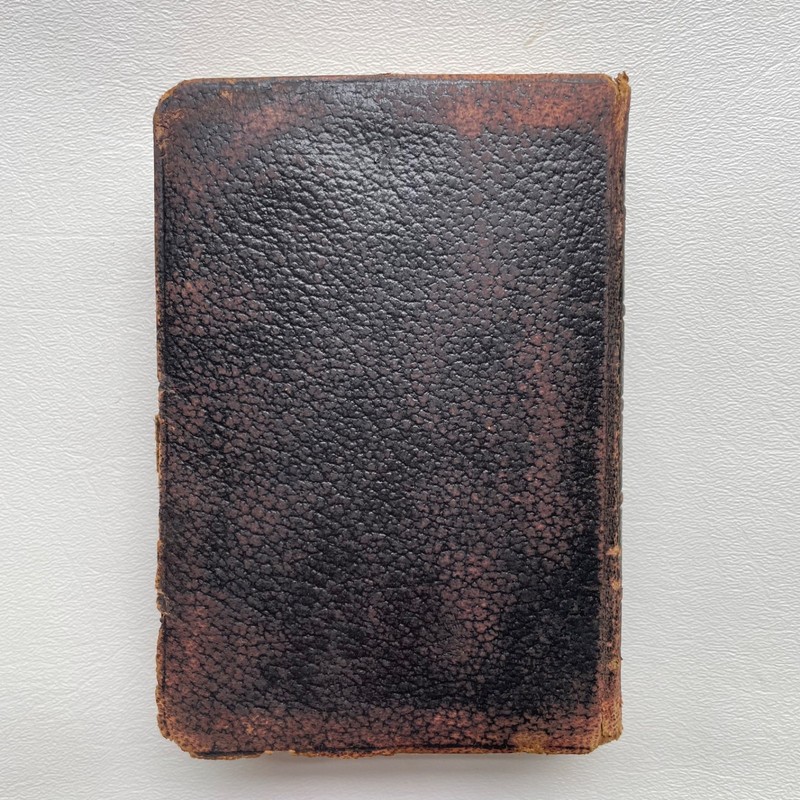Antique Bible American Bible Society 1894 Compact leather Bound Protestant gallery
