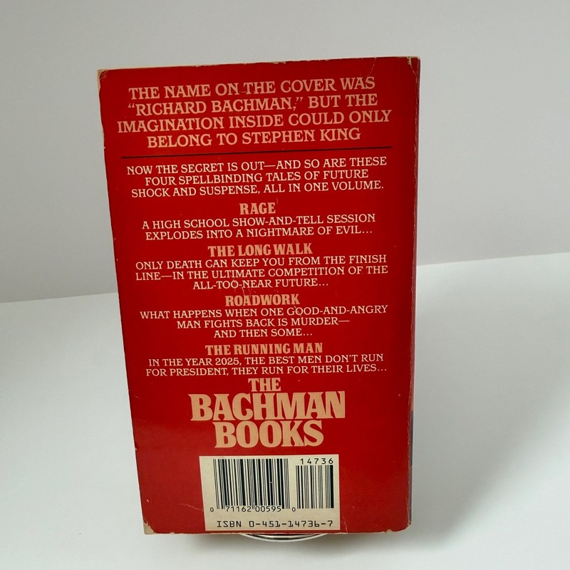 Stephen King The Bachman Books 1986 1st Signet Printing Rage Paperback Horror gallery