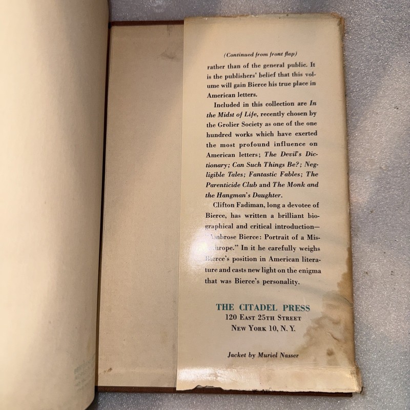 The Collected Writings of Ambrose Bierce. 1947 Citadel Press Used HC gallery