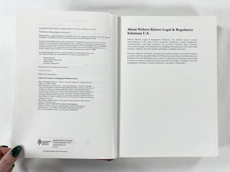 Problems in Contract Law Cases Materials 8th Ed Knapp Crystal Prince Textbook gallery