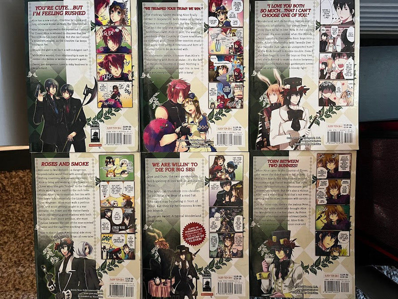 6 Manga Set - Alice in the Land of Clover Volumes 1, 7, & Misc gallery