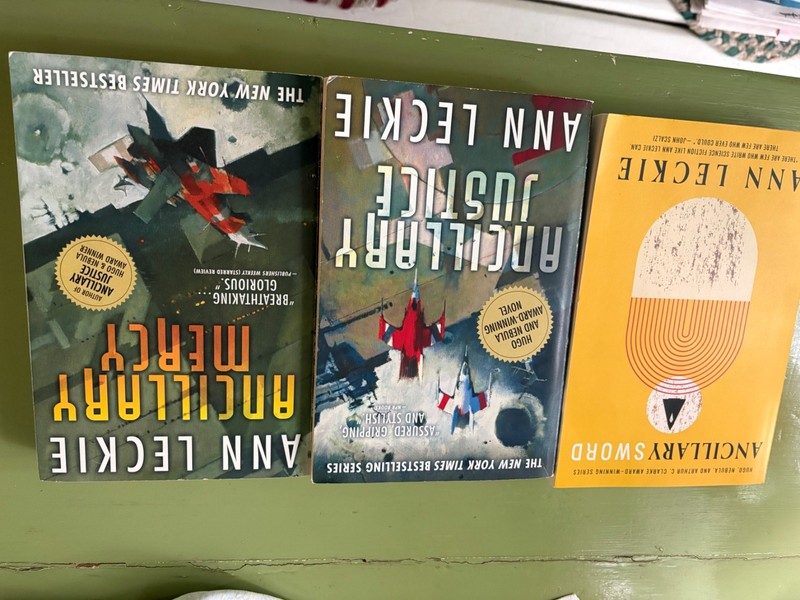 Imperial Radch Trilogy by Ann Leckie-Ancillary Justice, Ancillary Sword, + Mercy