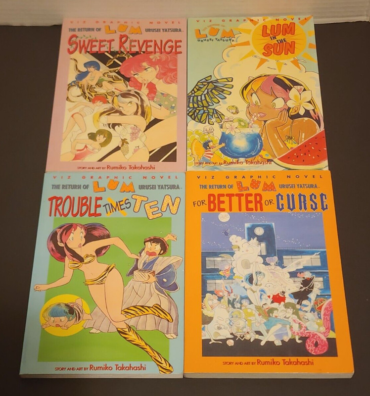 Lum Urusei Yatsura Graphic Novel Lot by Rumiko Takahashi Viz 1st Ed. & 3 Monthly gallery