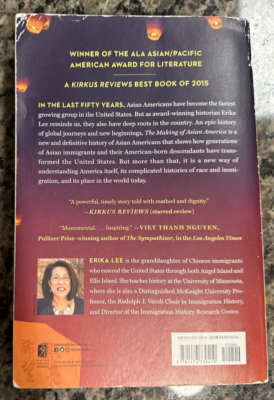 Making of Asian America : A History by Erika Lee, paperback gallery