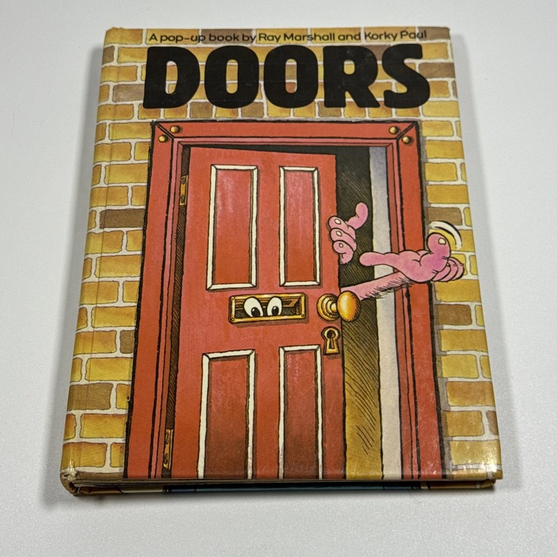 Vintage 1982 Doors Pop Up Book Ray Marshall Korky Paul Hardcover RARE