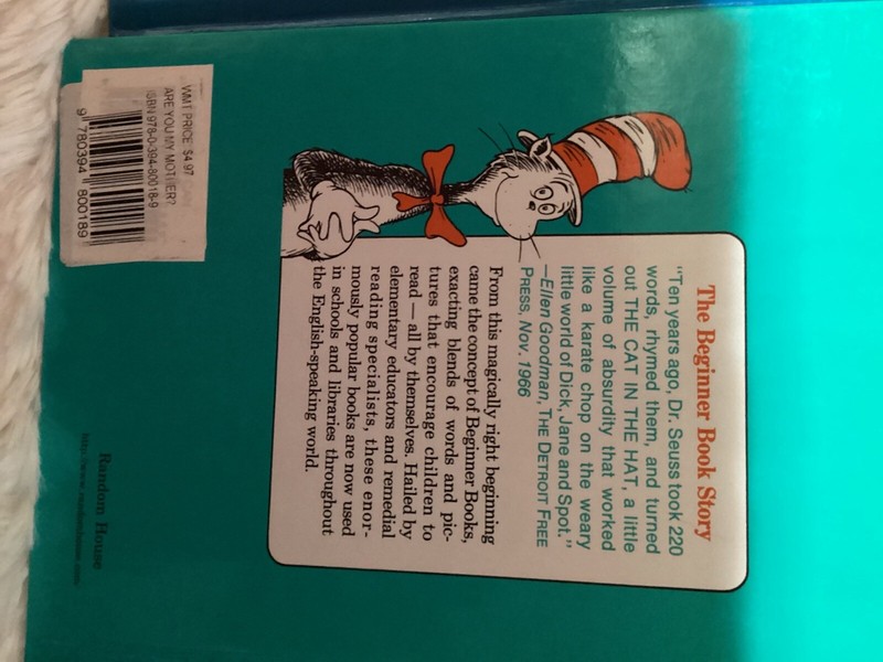 3 Dr. Seuss hardcover books0-Cat in the Hat*Are you my Mother?*Mr. Brown gallery