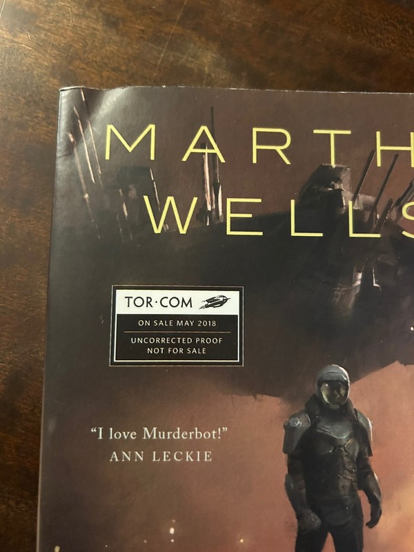 RARE Martha Wells ARTIFICIAL CONDITION First edition Advance Proof SF Murderbot gallery