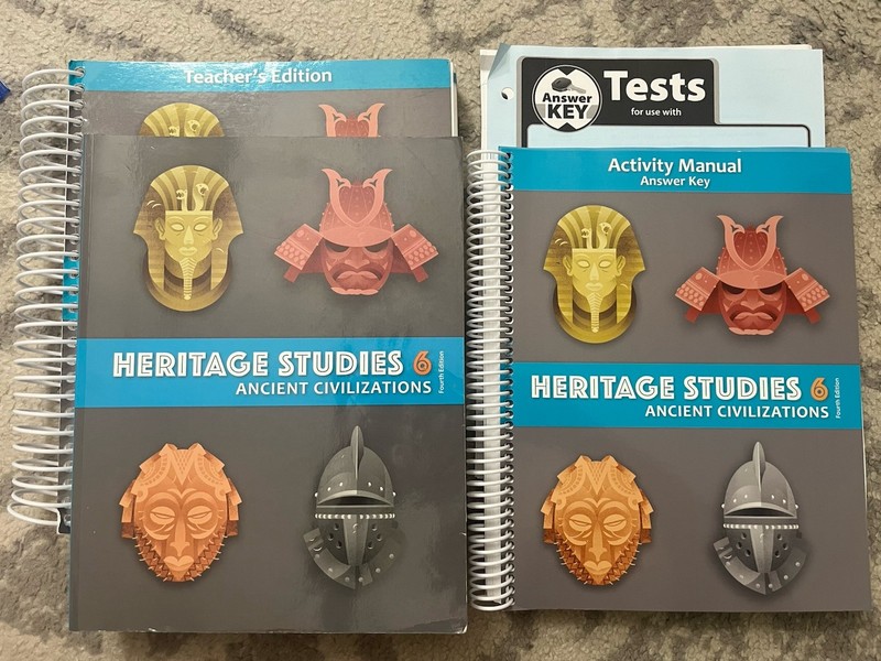 BJU Press Heritage Studies 6th Grade Ancient Civilizations 4th Edition