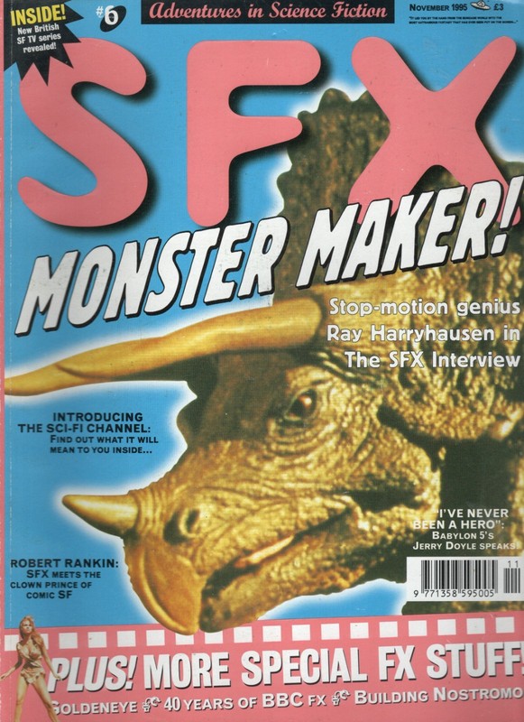 SFX Magazine – November 1995 # 6 – Ray Harryhausen, Robert Rankin,Goldeneye,