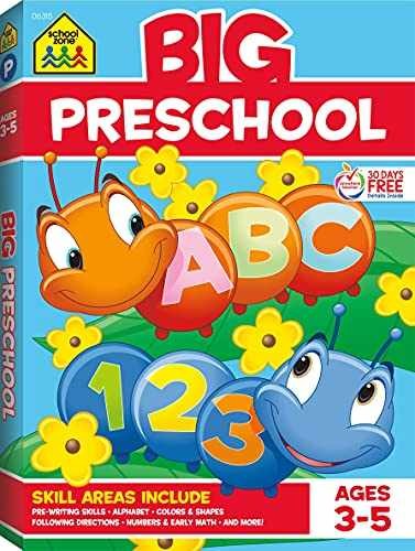 School Zone – Big Preschool – Paperback, by School Zone Joan – Acceptable l