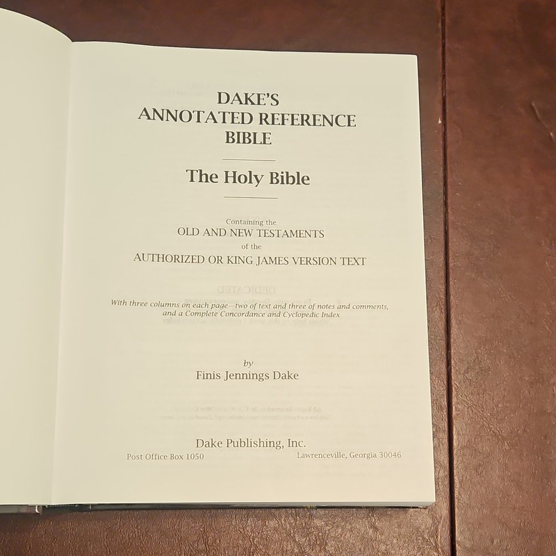 Dake's Annotated Reference Bible KJV Hardcover by Finis J. Dake (2014) gallery