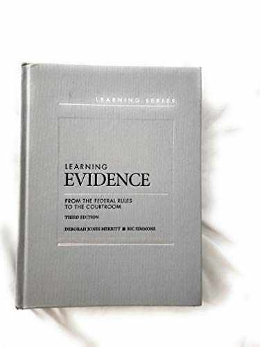 Learning Evidence: From – Hardcover, by Merritt Deborah; Simmons – Very Good d